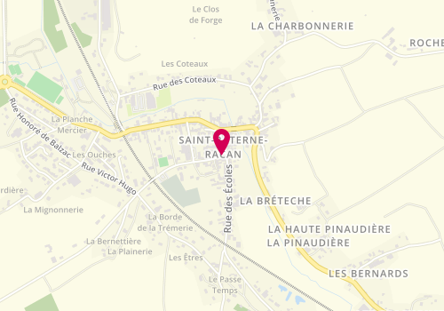 Plan de L'coiff, 27 place de la République, 37370 Saint-Paterne-Racan