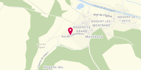 Plan de Noemie, Rue Chenevieres, 21500 Nogent-lès-Montbard