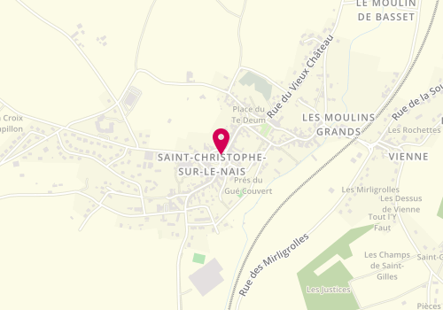 Plan de Saint Chris'coiff, 9 place Jehan d'Alluye, 37370 Saint-Christophe-sur-le-Nais