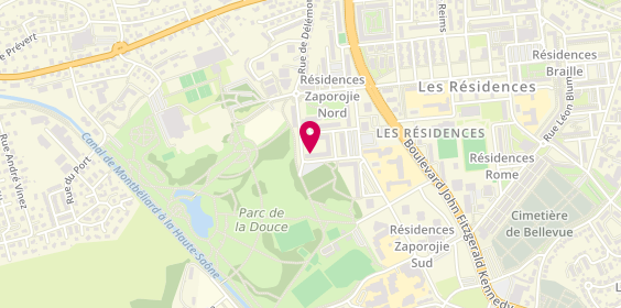 Plan de Yvon Coiffure, 6 Rue de Vienne, 90000 Belfort