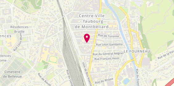 Plan de Nad' In Création, 8 Rue Aristide Briand, 90000 Belfort