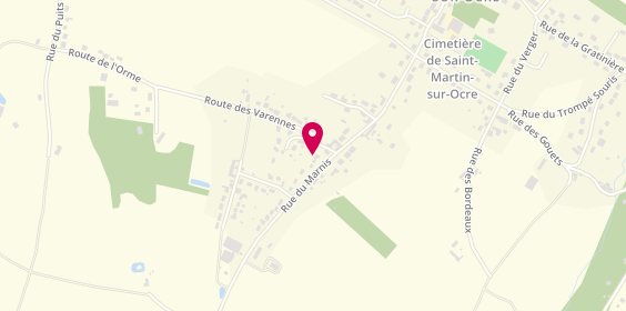 Plan de Christine Coiffure, 406 Rue Marnis, 45500 Saint-Martin-sur-Ocre