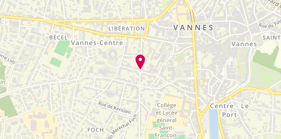Plan de Coiffure Les Crans, place Jean Xxiii, 56000 Vannes