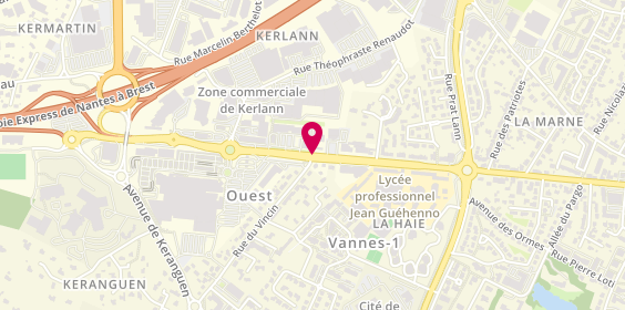 Plan de Franck Jarno, Rue Fourchêne 52 Centre Commercial Carrefour, 56000 Vannes