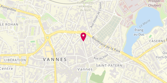 Plan de Coiffeur Createur, 30 Rue du Lieutenant-Colonel Maury, 56000 Vannes