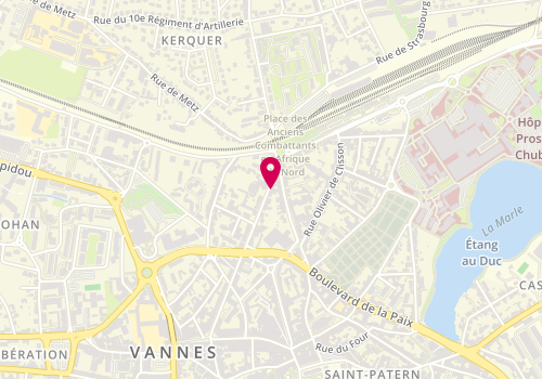 Plan de Rodolphe&Co Vannes by Coiff&Bio, 66 avenue Victor Hugo, 56000 Vannes