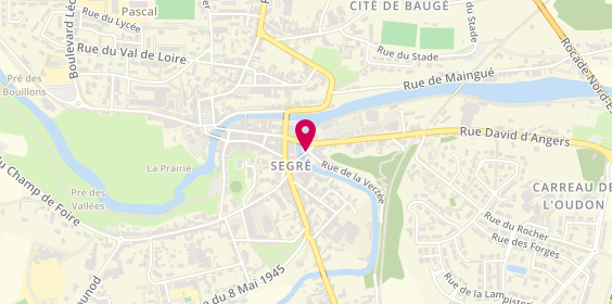 Plan de Le Salon d'Isis, 1 Rue David d'Angers, 49500 Segré-en-Anjou Bleu