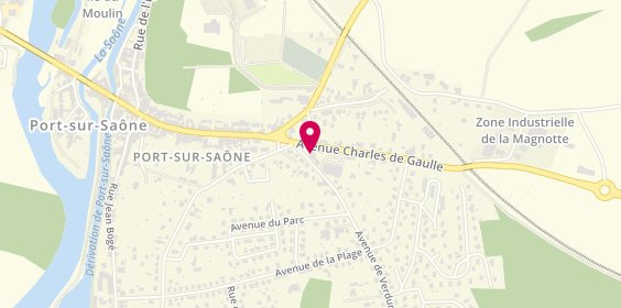 Plan de Pascaline Coiffure + O Bien Etre, 2 Avenue General Charles de Gaulle, 70170 Port-sur-Saône