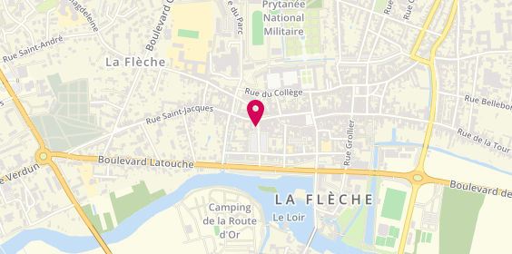 Plan de Les Ciseaux de Karine, 4 Bis Rue du Dr Lhoste, 72200 La Flèche