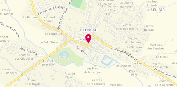 Plan de Calieanne Coiffure, 5 place Châtaigner, 89220 Bléneau