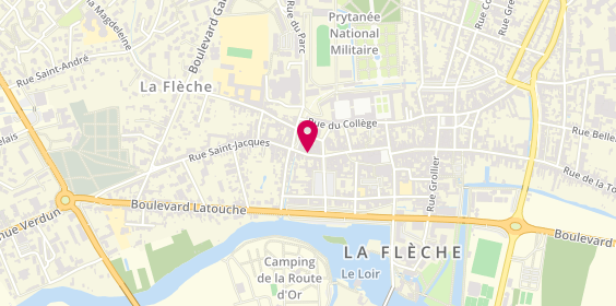 Plan de L'Atelier de Cyrielle, 68 Rue Carnot, 72200 La Flèche