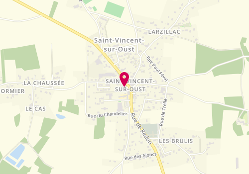 Plan de Les Ciseaux de Jo, 8 Rue de Redon, 56350 Saint-Vincent-sur-Oust