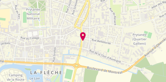 Plan de Crea'tifs Coiffure, 14 Boulevard Jean Moulin, 72200 La Flèche