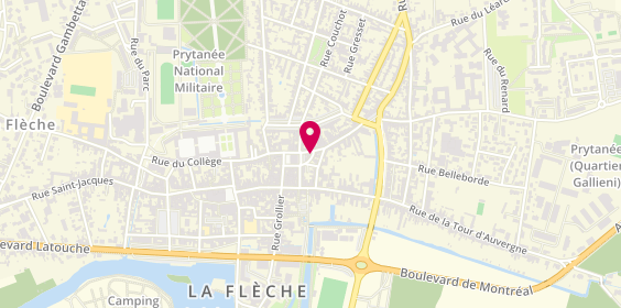 Plan de ORIGINAL COIFFURE Estelle PERDEREAU, 10 Rue de la Dauversière, 72200 La Flèche