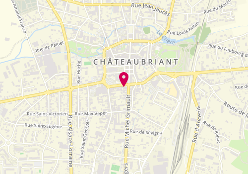 Plan de Profil Coiffure, 31 Rue Pasteur, 44110 Châteaubriant