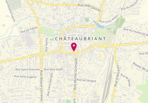 Plan de Lady Man Coiffure, 32 Rue Pasteur, 44110 Châteaubriant