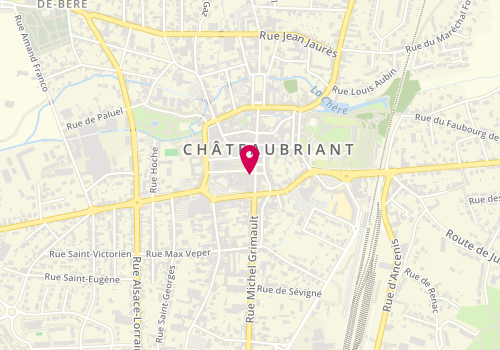 Plan de Cl Coiffure, 36 Rue Aristide Briand, 44110 Châteaubriant