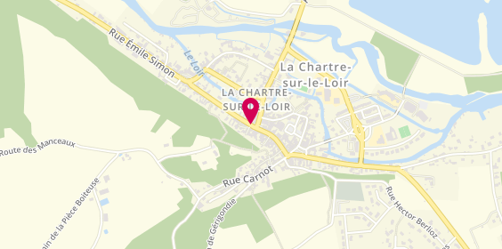 Plan de Arnaud Coiffure, 4 Rue Saint-Nicolas, 72340 La Chartre-sur-le-Loir