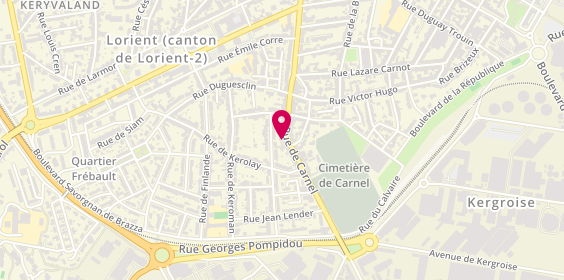 Plan de L'Atelier 23, 23 Rue de Carnel, 56100 Lorient