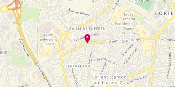 Plan de L'Instant Coiffure, Facebook l'Instant Coiffure
36 Rue Jean de Merville, 56100 Lorient