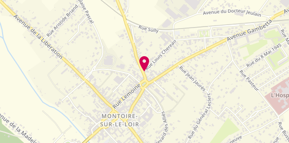 Plan de Aux Ciseaux des Coquettes, 2 place des Patis, 41800 Montoire-sur-le-Loir