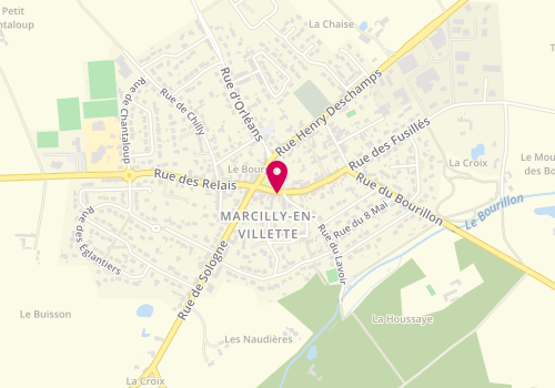 Plan de Les Ciseaux de Marine, 16 Rue de la Poste, 45240 Marcilly-en-Villette