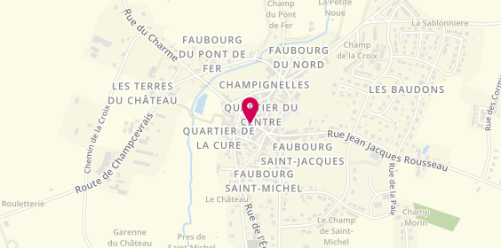 Plan de Celine Coiffure, 13 Rue Pesant et Bombert, 89350 Champignelles