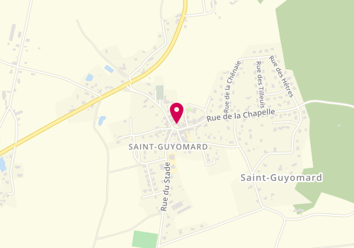 Plan de Les Ciseaux de Laura, 16 Rue du Stade, 56460 Saint-Guyomard