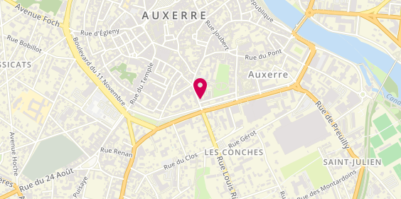 Plan de M et G Coiffure, 19 Rue Germain Bénard, 89000 Auxerre