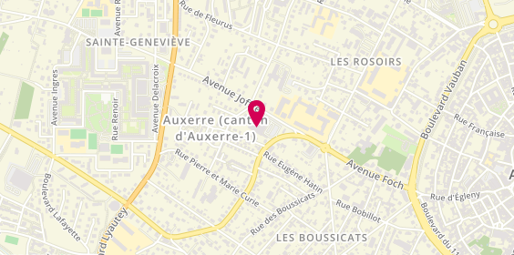 Plan de L'Atelier de Gwen, 6 avenue de Saint-Georges, 89000 Auxerre