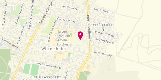 Plan de L'Odyssee de la Coiffure et de la Beaute, 17 Rue de Masevaux, 68310 Wittelsheim
