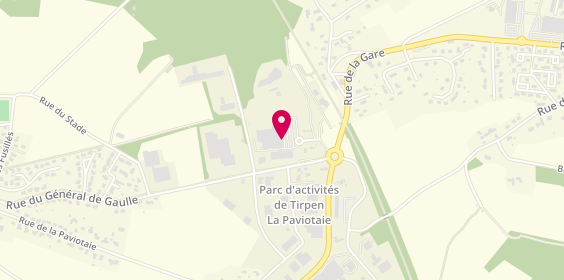 Plan de Anaïs Coiffure, Zone Artisanale la Paviotaie Centre Commercial Super U, 56140 Saint-Marcel