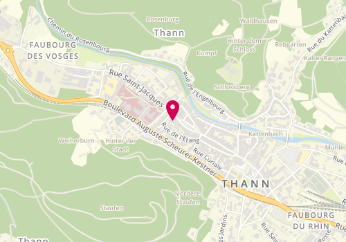 Plan de Dany Michel Coiffure Visagiste, 31 Place de Lattre de Tassigny, 68800 Thann