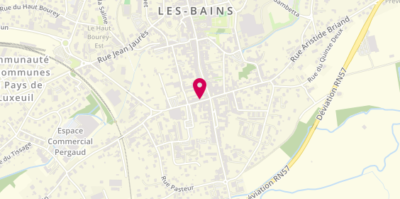 Plan de Pink Coiffure Cg, 5 Ter Rue Jules Adler, 70300 Luxeuil-les-Bains