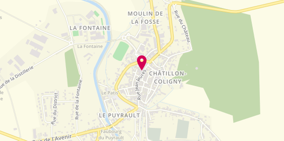 Plan de Mod'r Coiffure Mixte, 24 Rue Jean Jaurès, 45230 Châtillon-Coligny