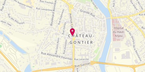 Plan de Actuel Coiffure - Evolutif, 64 avenue Carnot, 53200 Château-Gontier-sur-Mayenne
