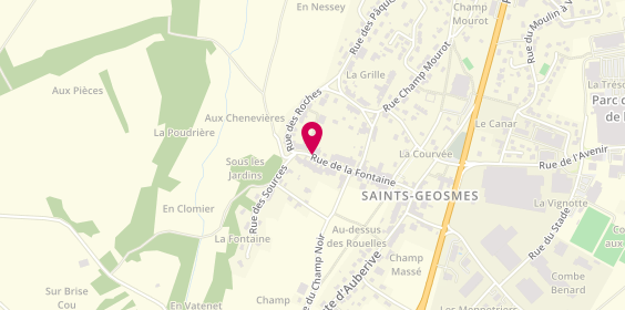 Plan de Sev' Coiff, 32 Rue la Fontaine, 52200 Saints-Geosmes
