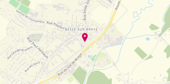 Plan de Bessé Coiffure, 16 Place de l'Hotel de Ville, 72310 Bessé-sur-Braye
