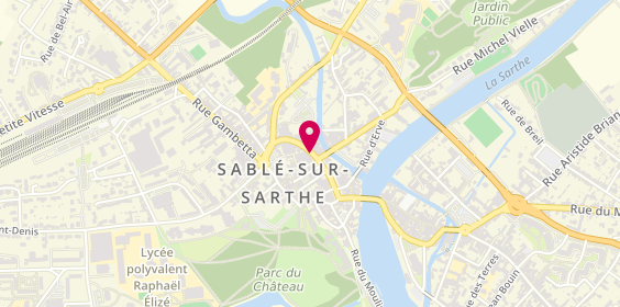 Plan de Carnot Coiffure, 4 Rue Carnot, 72300 Sablé-sur-Sarthe
