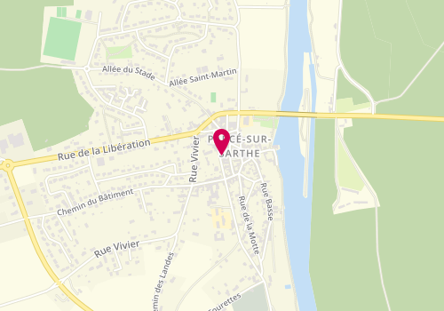 Plan de Loock Coiffure, Rue Charles de Gaulle, 72300 Parcé-sur-Sarthe