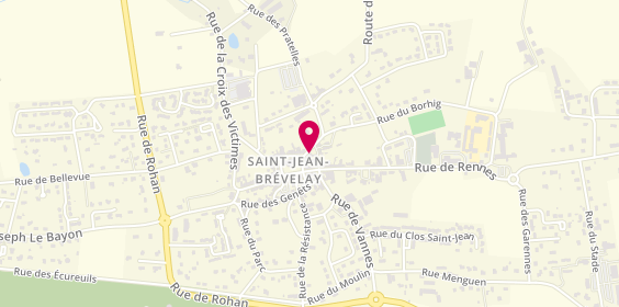 Plan de Ch'ti'Tif, 6 Rue de Buleon, 56660 Saint-Jean-Brévelay