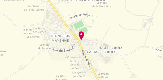 Plan de Christelle Coiffure, 4 Rue de la Roche du Maine, 53200 Loigné-sur-Mayenne