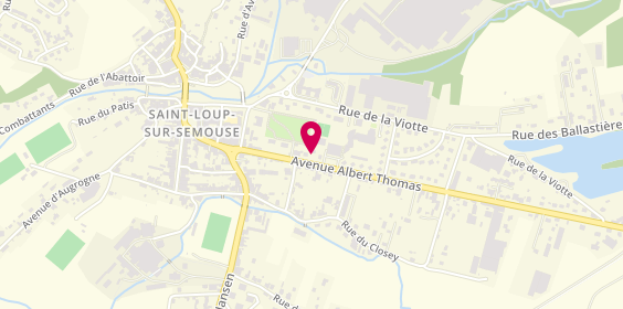 Plan de Coiffure Côté Cour, 15 Avenue Albert Thomas, 70800 Saint-Loup-sur-Semouse