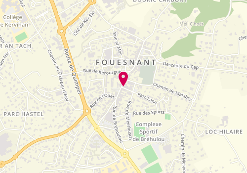 Plan de Coiffure Johanna, 1 Rue parc Lann, 29170 Fouesnant