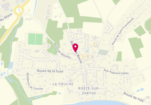 Plan de K@Lyss, 17 Bis Route de Besne, 72210 Roézé-sur-Sarthe
