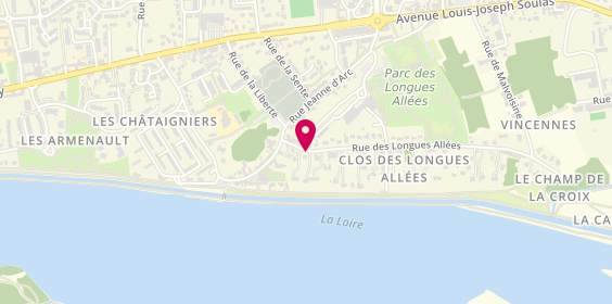 Plan de Divine Coiffure, 10 Rue des Longues Allees, 45800 Saint-Jean-de-Braye