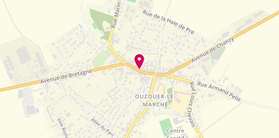 Plan de N B Coiffure, 16A Rue du Commerce, 41240 Beauce-la-Romaine