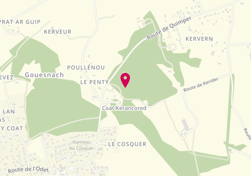Plan de Les Couleurs de l'Odet, 17 Ter Route de Bénodet, 29950 Gouesnach