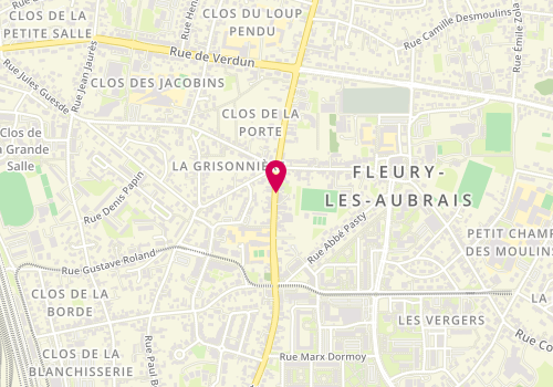Plan de BOUTKRIDA Miloudi, 156 Rue Marcelin Berthelot, 45400 Fleury-les-Aubrais