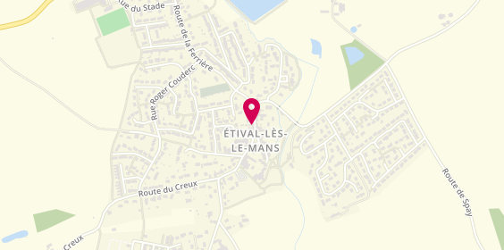 Plan de Stéphanie Coif'Heure, 3 Rue Principale, 72700 Étival-lès-le-Mans